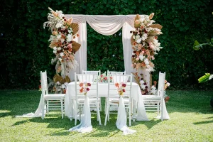 Private Villa Wedding Package cakra romantic bali wedding4